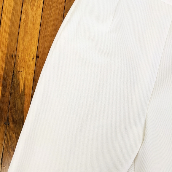 VTG 70s White High Waisted Straight Leg Trousers - Picture 12 of 12